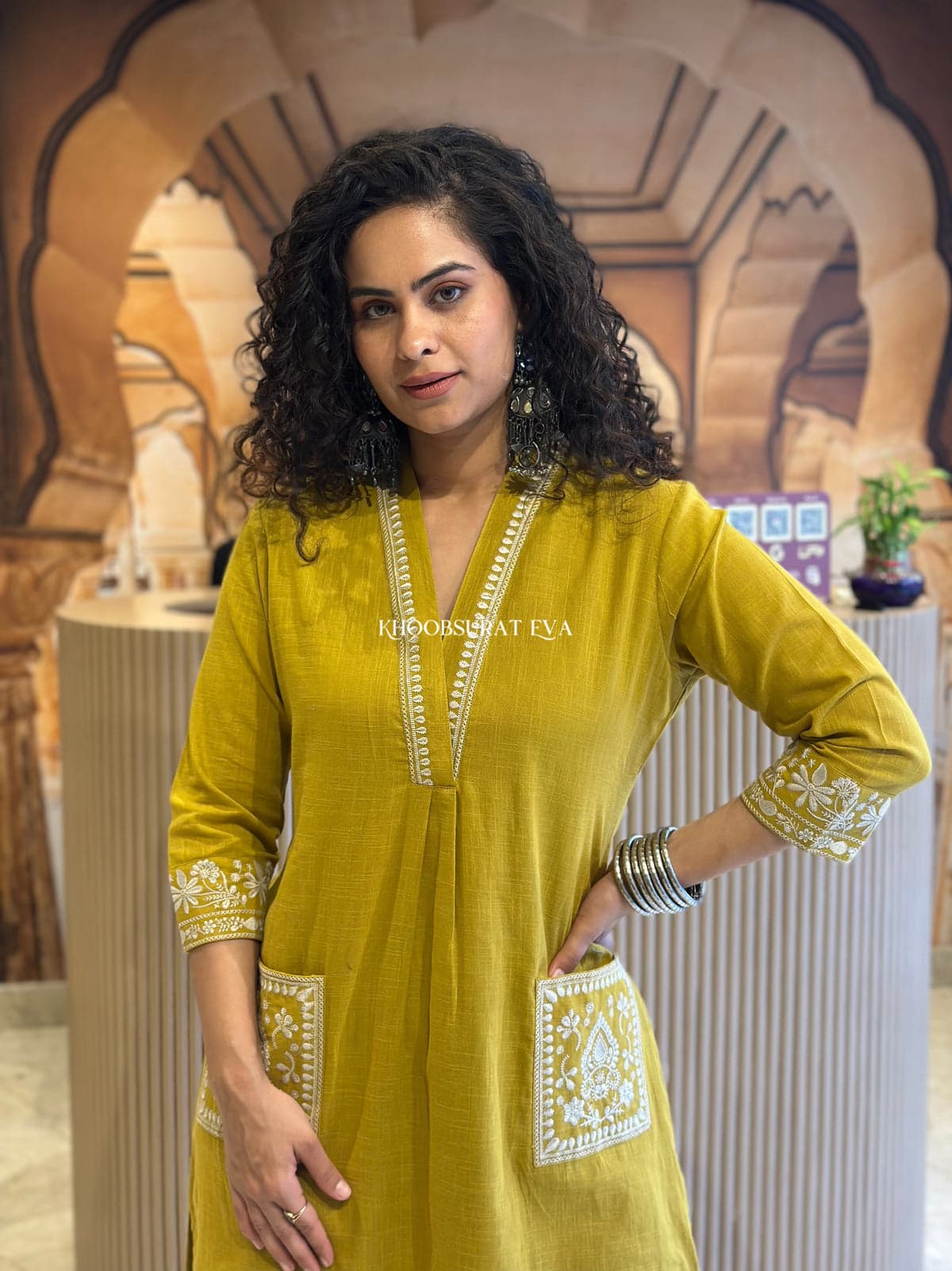 Elegant in Mustard: Traditional Charm with a Modern Touch
